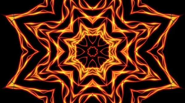 Fond de flamme kaléidoscopique abstrait — Photo
