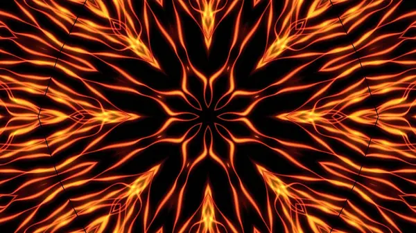 Abstrakter kaleidoskopischer Flammenhintergrund — Stockfoto