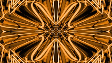Soyut kaleydoskopik altın ışıklar arka plan