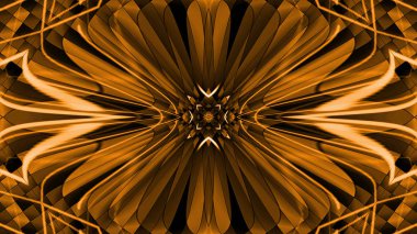 Soyut kaleydoskopik altın ışıklar arka plan