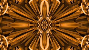 Soyut kaleydoskopik altın ışıklar arka plan