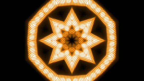 Abstrakte Kaleidoskopische Goldene Lichter Hintergrund — Stockfoto