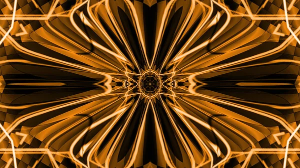 Absztrakt Kaleidoszkópikus Aranyfény Háttér — Stock Fotó