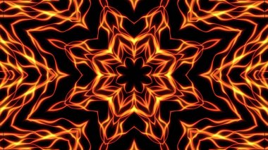 Soyut kaleydoskopik alev arka plan iyi tv şovları, konserler, müzik korumaları için uygundur 