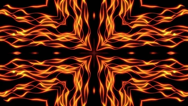 Abstract Kaleidoscopic Flame Background Well Suited Shows Concerts Music Protections — стоковое фото