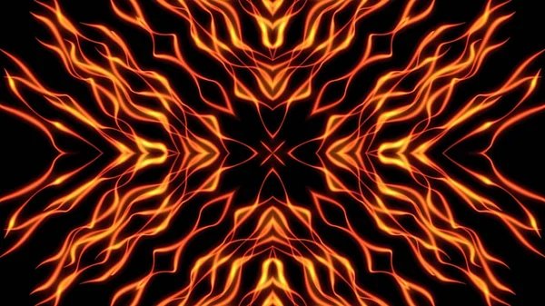 Abstract Kaleidoscopic Flame Background Well Suited Shows Concerts Music Protections — Stock Photo, Image