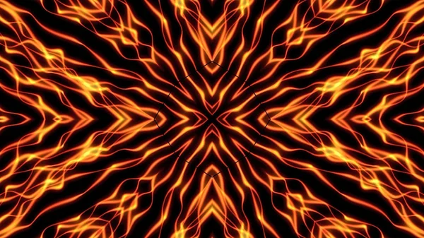 Abstract Kaleidoscopic Flame Background Well Suited Shows Concerts Music Protections — стоковое фото