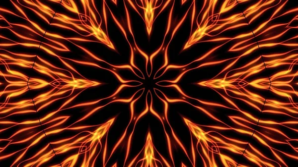 Abstract Kaleidoscopic Flame Background Well Suited Shows Concerts Music Protections — Stock Photo, Image