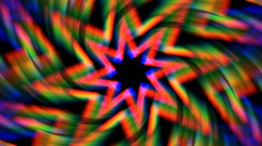 Dönen renkli prizmatik ışıklar arka plan