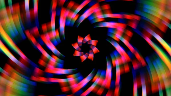 Spinning Kolorowe Światła Pryzmatyczne Tło — Zdjęcie stockowe