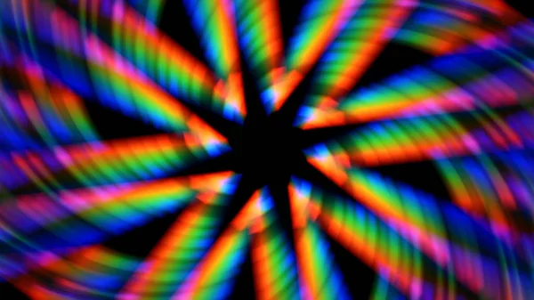 Spinning Colorful Prismatic Lights Background — Stock Photo, Image