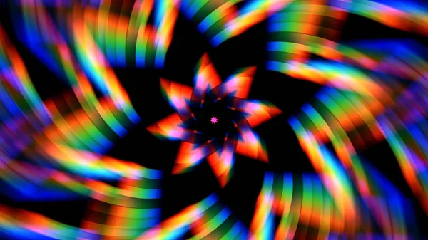 Spinning Colorato Prismatico Luci Sfondo — Foto Stock