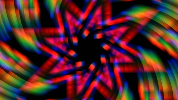 Spinning Colorato Prismatico Luci Sfondo — Foto Stock