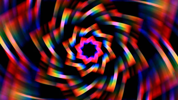 Spinning Coloridas Luces Prismáticas Fondo —  Fotos de Stock