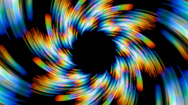 Spinning Färgglada Prismatiska Lights Bakgrund — Stockfoto