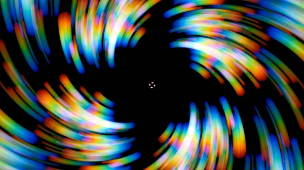Spinning Färgglada Prismatiska Lights Bakgrund — Stockfoto