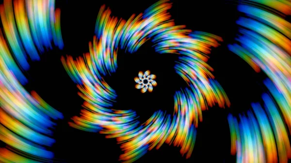 Spinnen Bunte Prismatische Lichter Hintergrund — Stockfoto