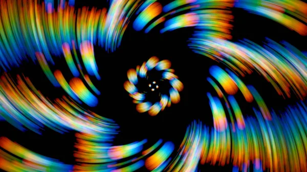 Spinning Coloridas Luces Prismáticas Fondo — Foto de Stock