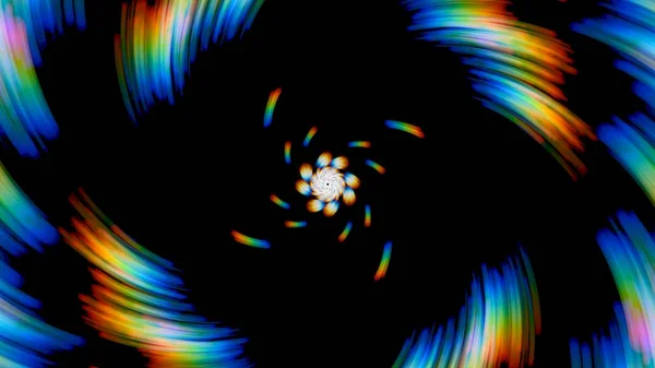 Spinning Färgglada Prismatiska Lights Bakgrund — Stockfoto