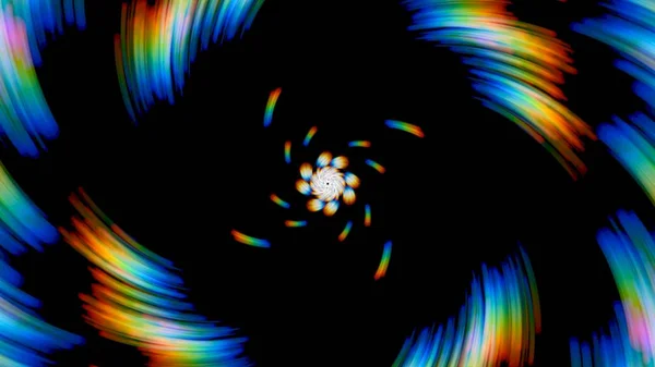 Spinnen Bunte Prismatische Lichter Hintergrund — Stockfoto