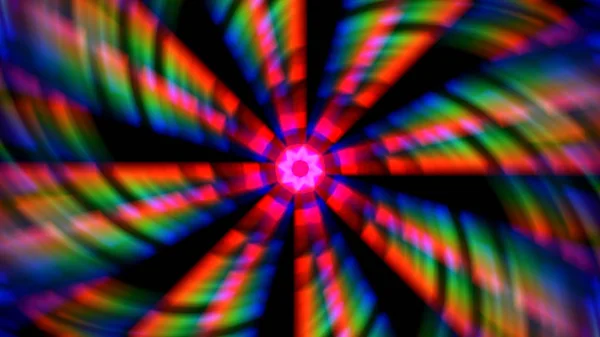 Spinnen Bunte Prismatische Lichter Hintergrund — Stockfoto