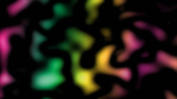 Abstrato Gotas Coloridas Sobre Fundo Preto — Fotografia de Stock