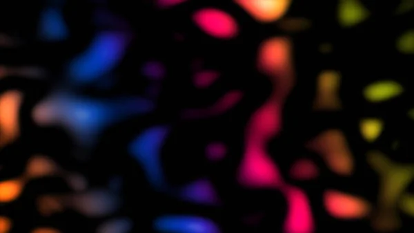 Abstract Gekleurde Druppels Zwarte Achtergrond — Stockfoto