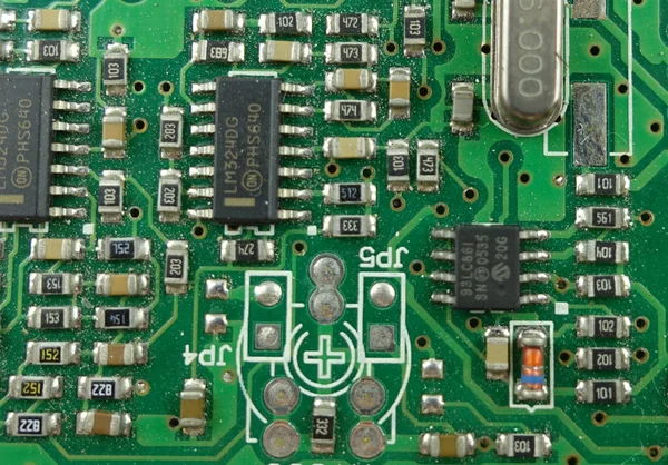 Elektronische Verbindungsplatine Leiterplatte — Stockfoto