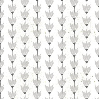 Papatyalarla kusursuz bir desen. beyaz arkaplan