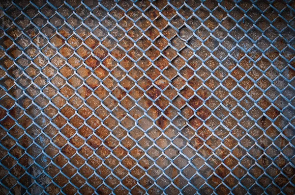 Old Steel grating texture background,Metal grid seamless pattern. — Stock Photo, Image