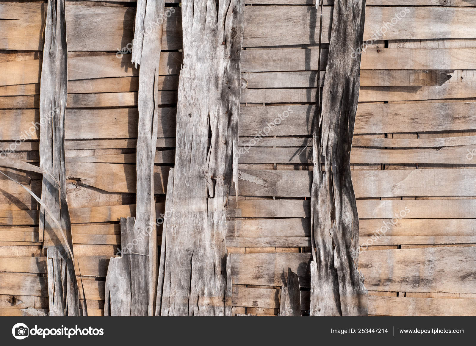 Very Old Wood Veneer Background Stock Photo C Captannyj 253447214