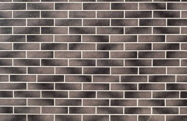 Yeni siyah tuğla duvar arka plan