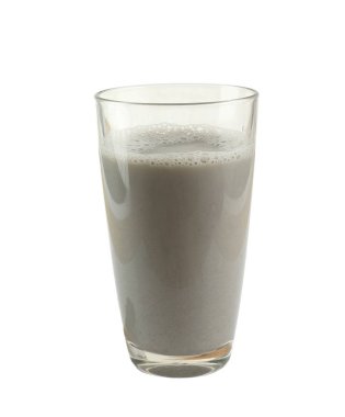 Taze seasame ve soya süt beyaz izole