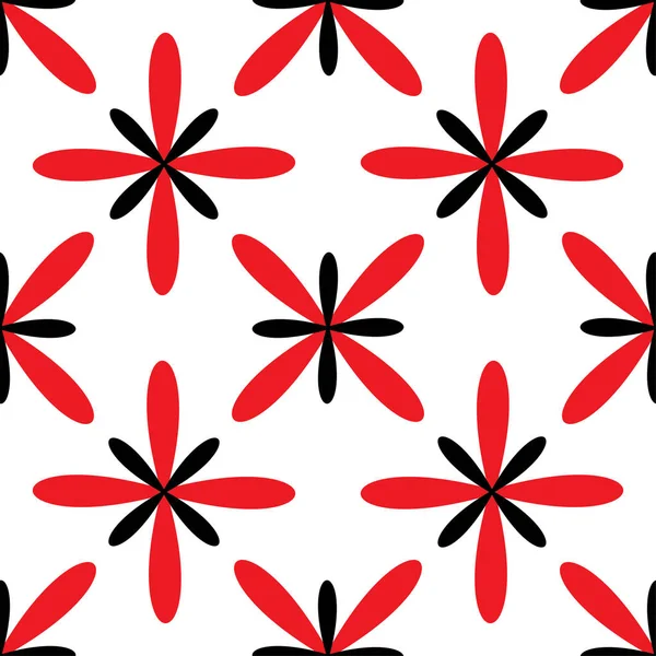 Bezproblémové abstraktní umění bílé červené roštem — Stockový vektor