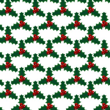 Sorunsuz vektör Noel ökseotu parlak sanat desen