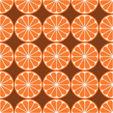 Turuncu meyve sorunsuz sanat beyaz desen arka plan