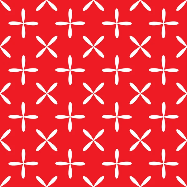 无缝抽象网格艺术白色红色图案 — 图库矢量图片