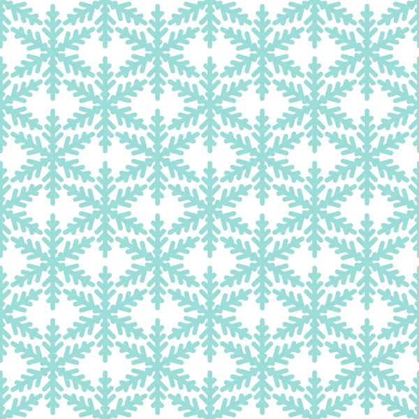 Seamless New Year Pattern Snowflakes White Vector Illustration — Stock Vector