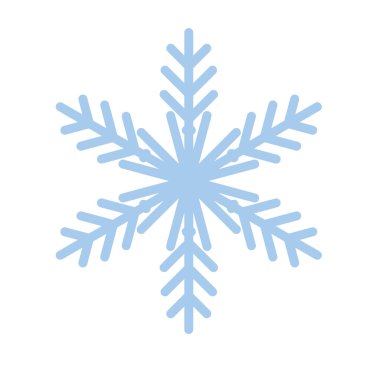 Kar tanesi kış yeni yıl mavi sanat sembol simge