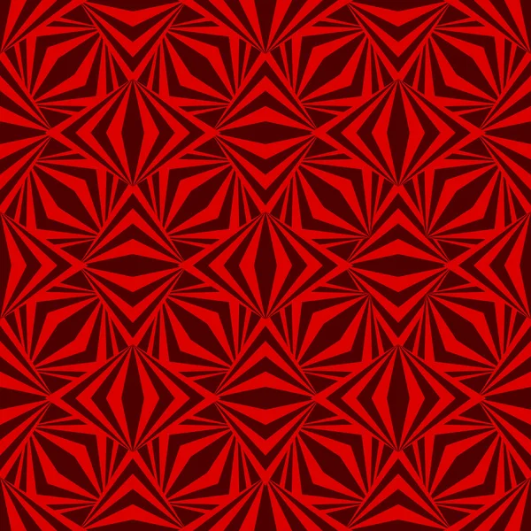 Arte abstracto geométrico rojo oscuro romb patrón — Vector de stock