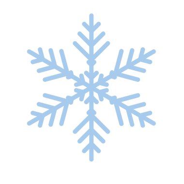 Kar tanesi kış yeni yıl mavi sanat sembol simge