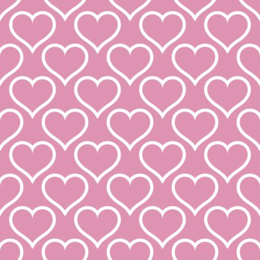 Pembe kalpler aşk sorunsuz arka plan deseni, Sevgililer günü