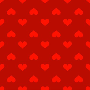 Kırmızı kalpler aşk sorunsuz arka plan deseni, Sevgililer günü