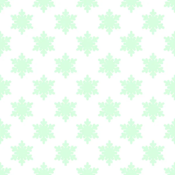 无缝的冬天新年样式与雪花在白色 — 图库矢量图片