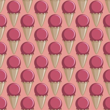 Dondurma koni sorunsuz pembe Lila desen arka plan