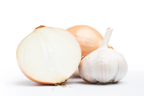 Cebolla Madura Sobre Fondo Blanco — Foto de Stock