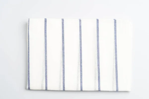 タオル ストライプ白い背景で隔離の布セット — ストック写真