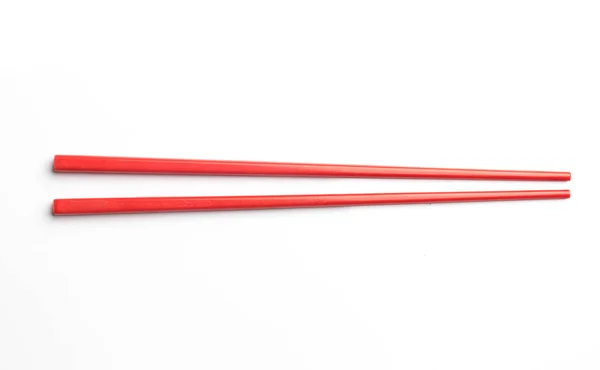 Røde Spisepinner Isolert Hvit Bakgrunn – stockfoto