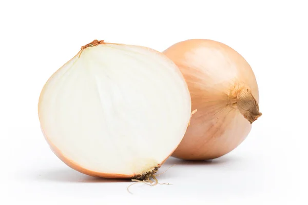 Cebolla Madura Sobre Fondo Blanco — Foto de Stock