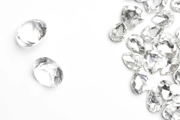 Алмаз Ізольований Білому Фоні — стокове фото